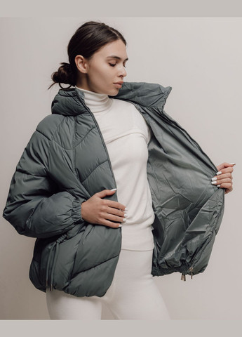 Оливкова (хакі) зимня куртка жіноча JoyOne