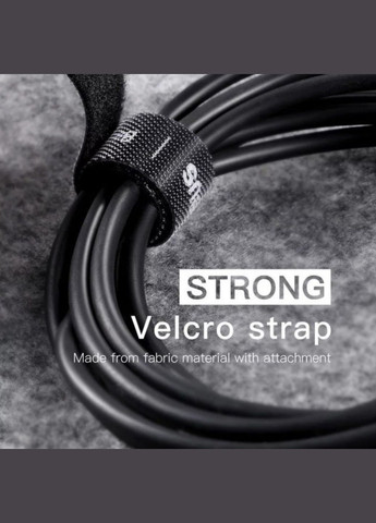 Органайзер кабеля стяжка липучка хомут фиксатор проводов 3 м Чёрный Baseus (340276237)