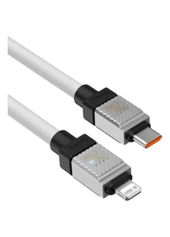 Дата кабель USB-C to Lightning 2.0m CoolPlay Fast Charging 20W white (CAKW000102) Baseus (396690432)