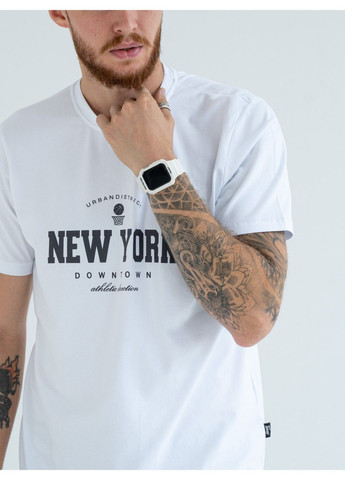 Белая мужская футболка new york белая Teamv
