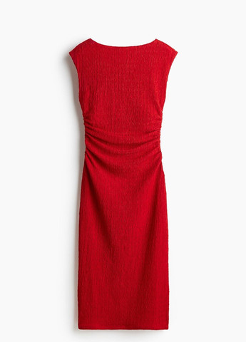 Червона кежуал сукня H&M однотонна