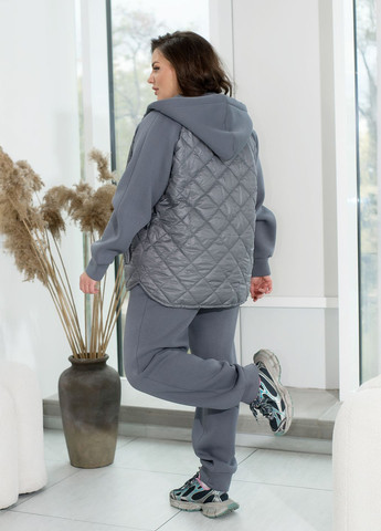 Спортивный костюм женский зимний на флисе (худи + штаны) No Brand (367959733)