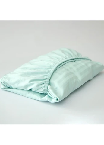 Простирадло на резинці Satin Stripe 90х200х25 см (MS-850005444) Moon&Star Stripe Mint (386595579)