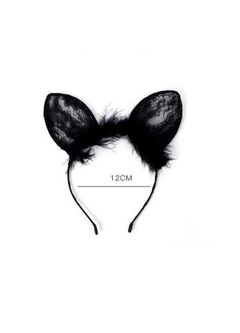 Обруч с пушистыми "Ушками" One size Белый K0465-2 No Brand (366665363)