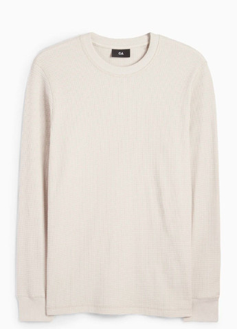 Светло-бежевый демисезонный лонгслив C&A однотонный