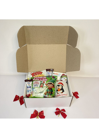 Новогодний подарочный набор с кружкой — праздничный бокс со сладостями No Brand (371690217)