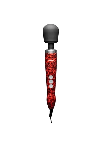 Вібромасажер Die Cast ROSE PATTERN, дуже потужний, живлення 220В, металевий корпус Doxy (315012736)
