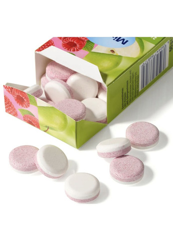 Декстроза Цукерки з виноградним цукром, яблуко-малина Traubenzucker 2in1, Himbeere-Apfel, 50 g Mivolis (366569640)