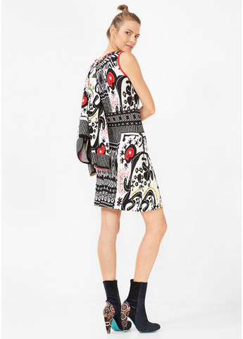 Чорно-білий повсякденний сукня чорно-білий Desigual