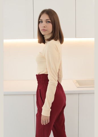 Водолазка жіноча приталена з високим коміром однотонна HC (h001-8047-040) No Brand (301579002)