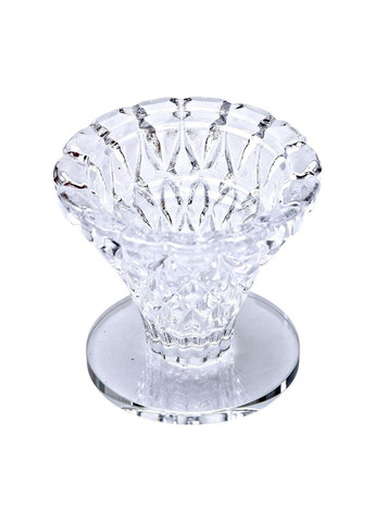 Підсвічник скляний на ніжці 5×5.5 см декоративний прозорий підсвічник на стіл HP-4-59S Yiwu (370974117)