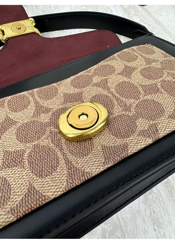 Жіноча сумка Tabby чорно-бежевий гладкий через плече No Brand (369935270)