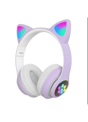 Навушники CAT з котячими вушками STN-28 Bluetooth Бузковий No Brand stn28 (294843351)
