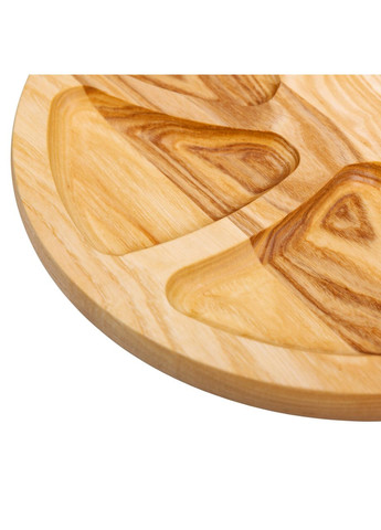 Менажница деревянная 30 см круглая на 6 секций, ясень T30W300 LUGI (368767407)