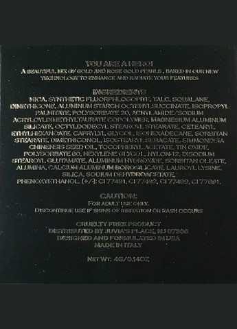 Хайлатйер Heroine Glow II Highlighter від Juvia's Place (297056790)