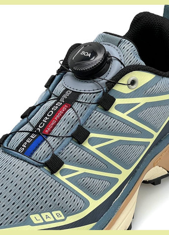 Бірюзові Осінні кросівки чоловічі salomon turquoise yellow No Brand Lab XT-6 New