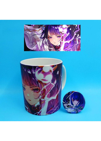 Колекційний Бокс Сьогун Райден з чашкой і шопером із Геншин Імпакт No Brand (348357901)
