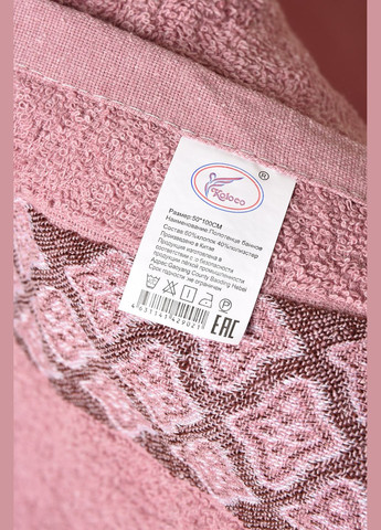 Рушник для обличчя махровий рожевого кольору Let's Shop однотонний рожевий