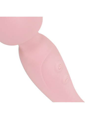 Вібромасажер - SIMI Double-Sided Wand Vibrator Soft Silicone - Pink Good Vibes Only (369945474)