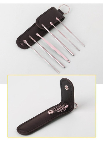 Портативний набір з 6 інструментів для чищення вух (NS0029) No Brand (315885343)