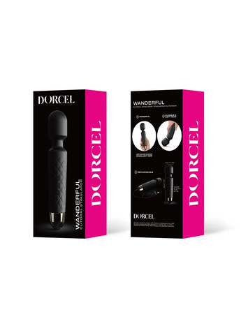 Мінівібромасажер Wand Wanderful Black Dorcel (316252120)