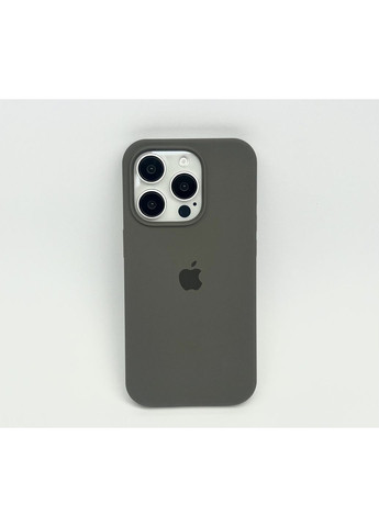 Чохол на 15 PRO MAX Silicone case full open camera cover для айфон 15 ПРО МАКС Clay Grey No Brand (369137472)