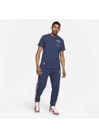 Синяя футболка psg x paris saint-germain logo blue db6514-410 Air Jordan