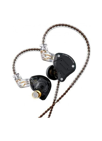 KZ ZS10 Pro Stone Black (Hi-Res, 1DD+4BA, No Micro) – Гибридные аудиофильские наушники для Hi-Fi звучания Knowledge Zenith (361269353)