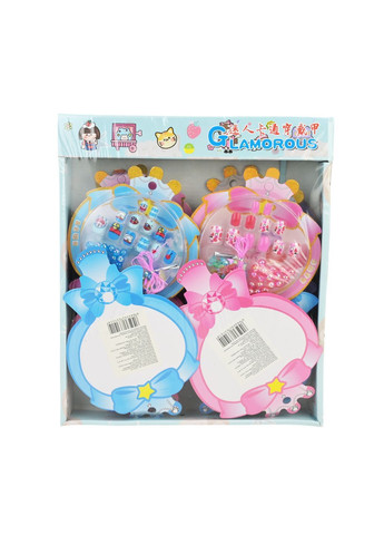 Детский набор косметики с накладными ногтями и аксессуарами для украшений, в ассортименте - No Brand Cel241101 (371925292)