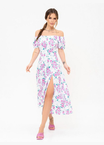 Белое платье 13923 белое ISSA PLUS однотонное