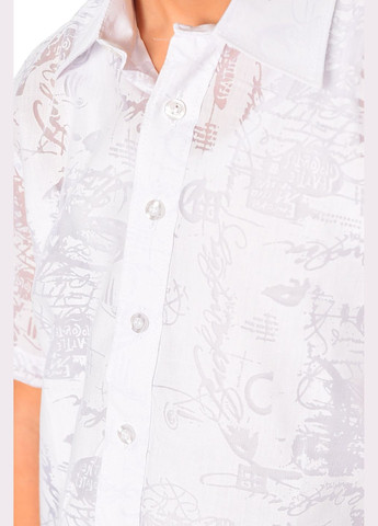 Белая классическая рубашка однотонная Let's Shop