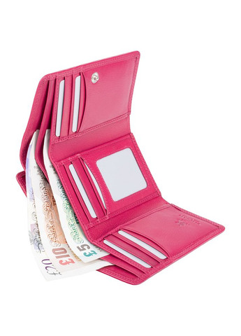 Женский кожаный кошелёк HT32 FCS Picadilly c RFID цвета фуксия Visconti (303830014)