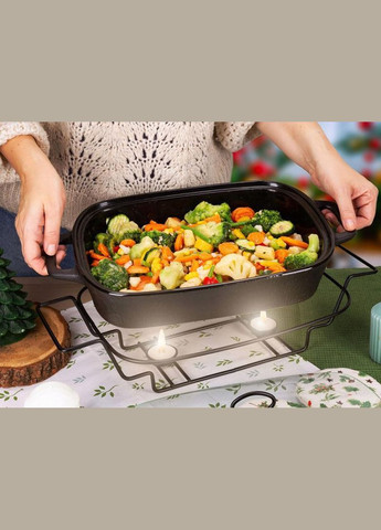 Марміт Golden Heat керамічна форма 2.5л з підставкою та підігрівом Kamille (365248159)