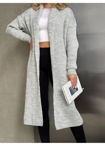 Светло-серый кардиган Україна