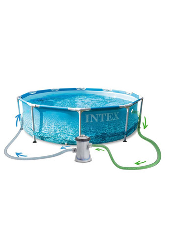 Басейн каркасний 16в1 28208, 305 x 76 см + машина для створення бульбашок Intex (329201108)