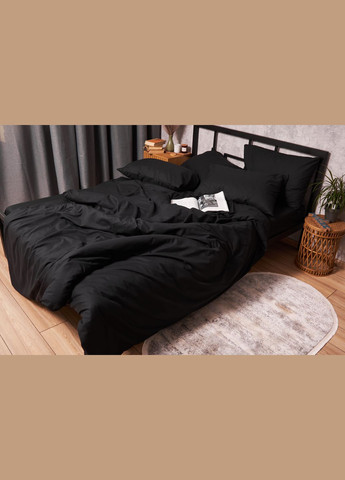 Комплект постельного белья Бязь Gold Люкс евро 200х220 наволочки 2х50х70 (MS-820002986) Moon&Star Black (288044304)