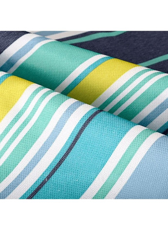 Килимок покривало водонепроникний для пікніка пляжу прогулянки відпочинку на природі 195х145 см (477415-Prob) Блакитний у смужку Unbranded (297055892)