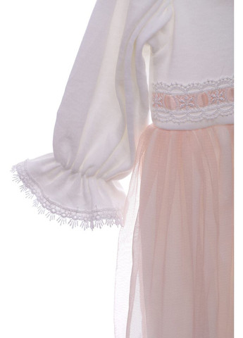 Человечек с повязкой для девочки белый Принцесса 56 см (42079) BABYKROHA (315424001)