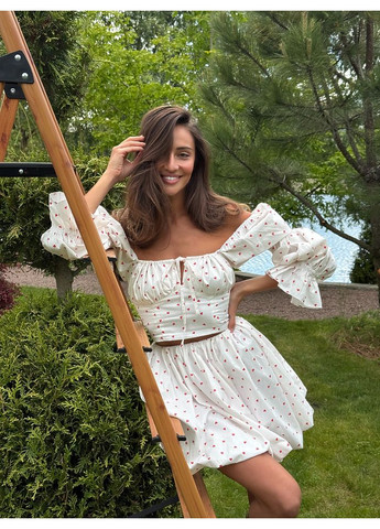 Жіночий літній костюм SANTORINI (топ + спідниця) (mil623) milirud (369165494)