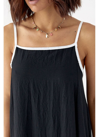 Летний женский женский однотонный расклешенный сарафан Lurex