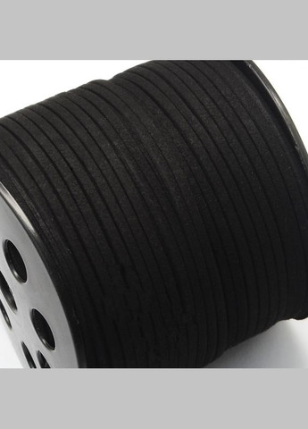 Шнур на метраж Штучна замша Чорний 3 мм х 1.5 мм Finding (316248205)