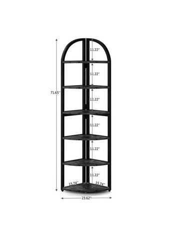 Стелаж кутовий з дерева Брейко венге-мокко (УСП-00581210) No Brand (327869322)