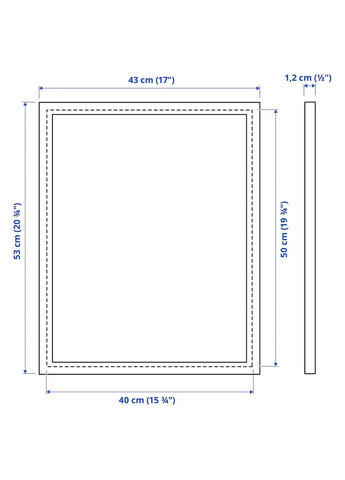 Рамка ІКЕА FISKBO 40х50 см (00300386) IKEA (278408677)