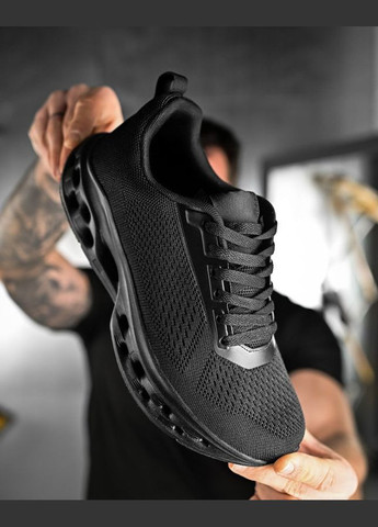 Чорні Літні чоловічі літні кросівки чорні текстильні No Brand