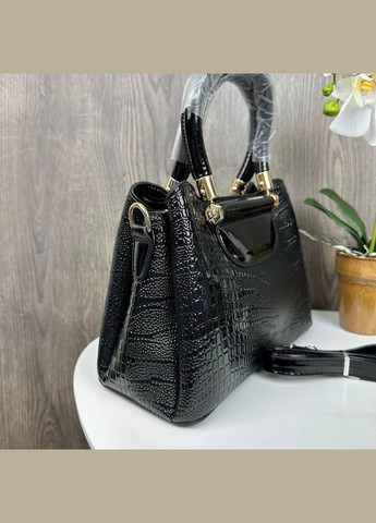 Женская сумка под рептилию Черный No Brand (298997560)