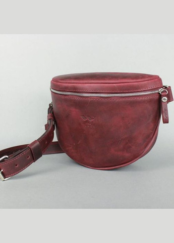 Кожаная сумка поясная-кроссбоди Vacation бордовая винтажная (A-027135) The Wings (327874004)