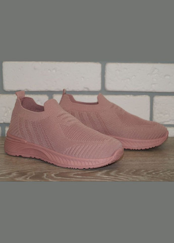 Рожеві осінні кросівки текстильні для дівчинки рожеві Yalike