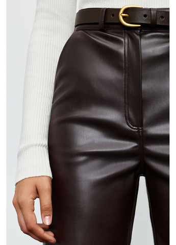 Штани з екошкіри tall 872 Papaya (363318175)