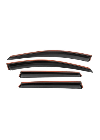 Ветровики с хромированным молдингом Luxury (4 шт) для Chevrolet Captiva 2006-2019 гг Niken (389247142)