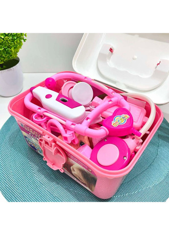 Набор доктора в чемодане стетоскоп капельница и другое свет звук (HZ 611 B) No Brand (366421993)